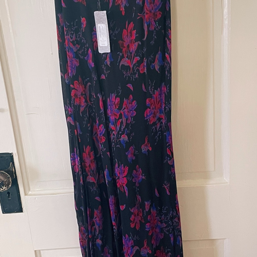 Rag & Bones Purple Multicolor Silk Slip Dress Size 12 Never Worn
